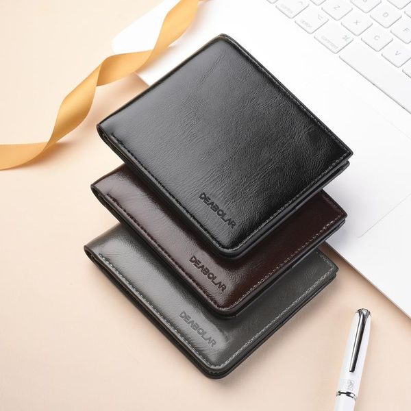 

men wallet male wallets clutch purse card holder coin purses luxury short pu leather man's handbag, Red;black