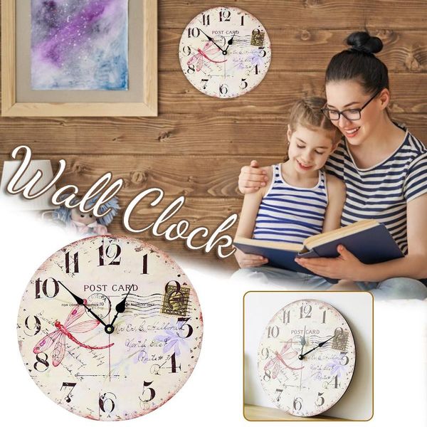 

wall clocks c ountry silent wooden clock with sun movement retro cock