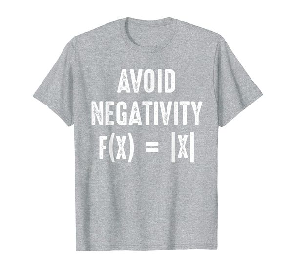

avoid negativity math equation tee funny math teacher gift t-shirt, White;black