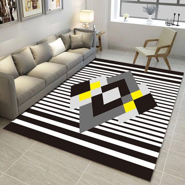

carpets home decor for living room geometric large area rectangle rugs anti-slip safety soft carpet kids bedroom crawl floor mat