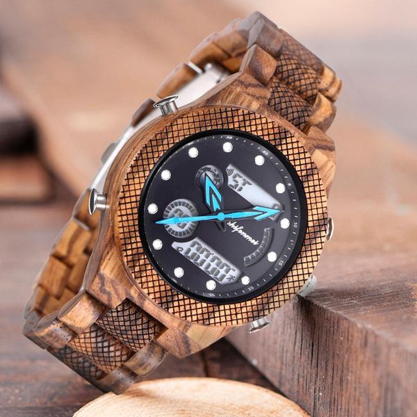 

wristwatches shifenmei wooden watches mens 2021 sports quartz led digital watch man military wood wristwatch male relogio masculino, Slivery;brown