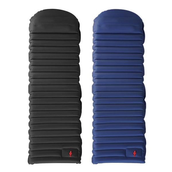 

self-inflating sleeping pad camping air mattress thickness 10cm with pillow moisture-proof cushion tent mat r-value 5.0 outdoor pads