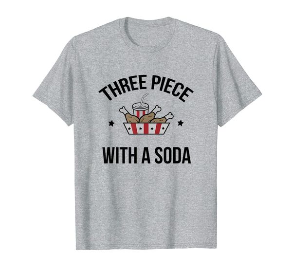 

3 piece and a soda t-shirt, White;black