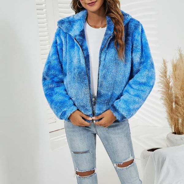 

women's jackets 2021 faux fur coat women casual long sleeve lapel small winter warm plush outwear jaqueta feminina #01, Black;brown