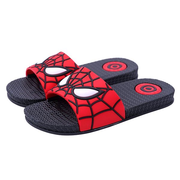 

new kids slippers summer children cartoon lovely sandals infant flip flops for baby boys girls slippers toddler beach water shoe, Black;red