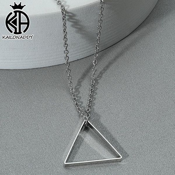 

pendant necklaces 2021 fashion triangle necklace jewelry wholesale, Silver
