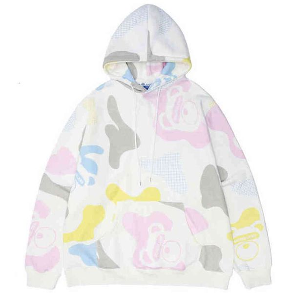 

2021 men hip hop hoodie letter colour block patchwork trui streetwear harajuku katoen herfst hooded sweatshirt, Black