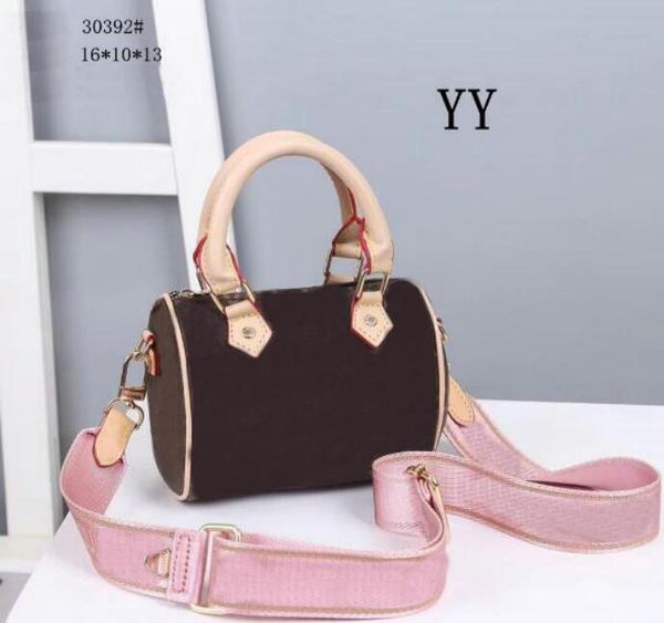 

2022 designer bags speedys handbags women genuine leather canvas strap shoulder bag crossbodys bags mini tote bag