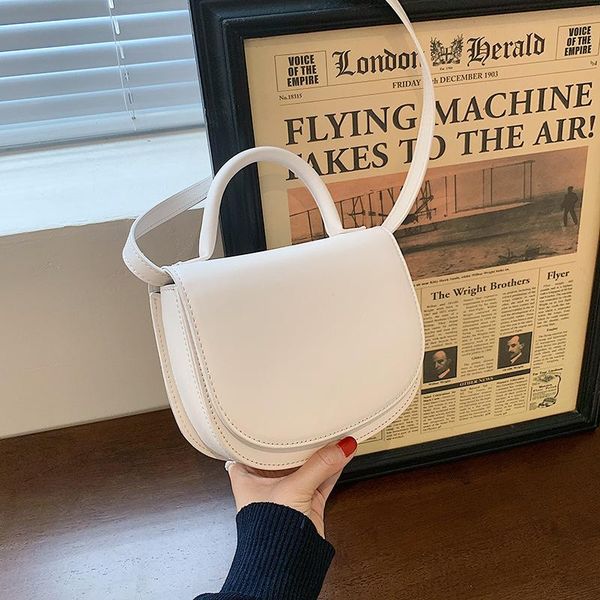 

evening bags simple pu leather crossbody for women 2021 summer shoulder bag handbags clutch trending luxury saddle