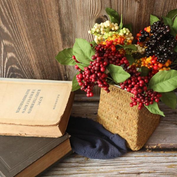 

decorative flowers & wreaths artificial plant berry fake berries 1pcs for christmas wedding decoration bouquet garden