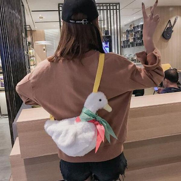 

kids duck plush purse cartoon animals shape crossbody bag shoulder messenger bags