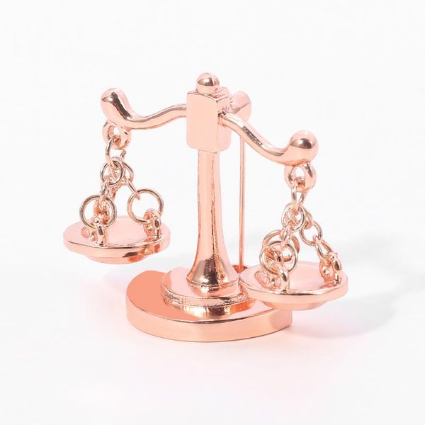 

pins, brooches rose gold libra brooch lapel pin constellation banquet party shirt suit pocket pins gifts for man women jewelry, Gray