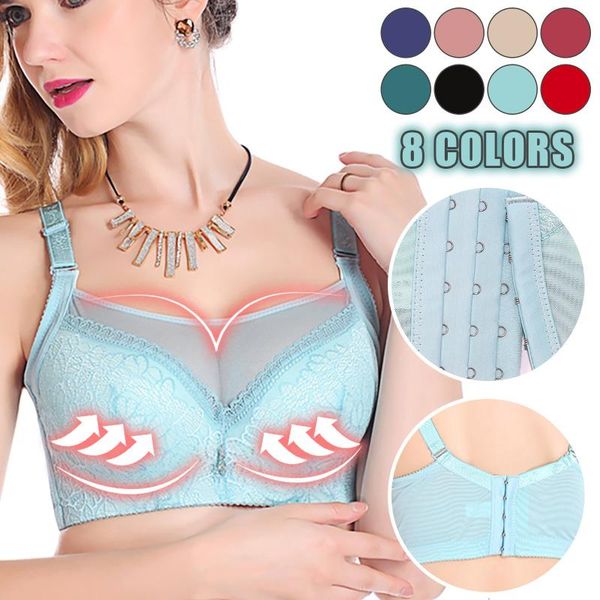 

yoga outfit gathers sports bras women stretch plus size bra underwear hollow out shockproof support fitness vest