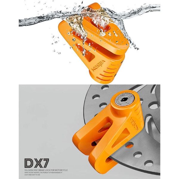 

theft protection dx7 multifunction anti motorcycle lock scooter bicycle bike disc brake resistant to rust