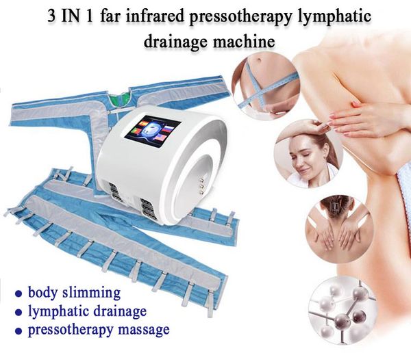 

24 air bags wave full body massager presoterapia pressotherapy massage compression circulator leg arm waist - lymphatic drainage machine for