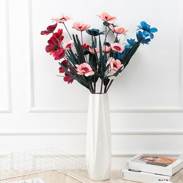 

decorative flowers & wreaths 78cm long stem cosmos 5 heads simulation flannel gerbera for wedding home living room garden party decoration a