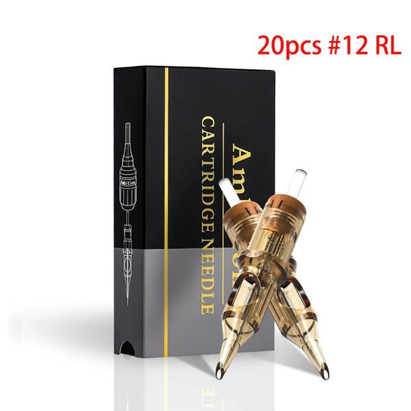 

tattoo needles ambition 20pcs #12 0.35mm taper cartridge supply round liner 1rl///7rl/9rl/11rl/14rl
