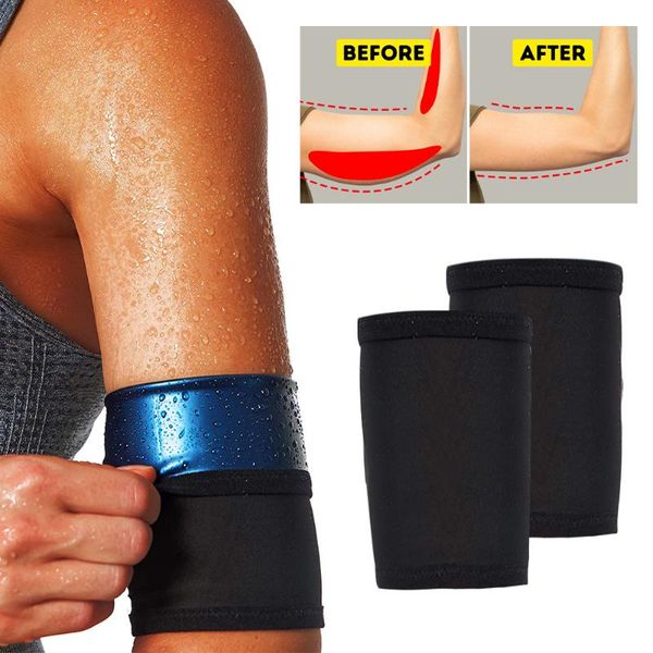 

2pcs/set running fitness yoga sportswear sweat bands solid cycling sauna arm trimmer basketball walking elastic gym for women elbow & knee p, Black;gray