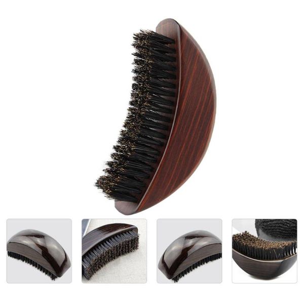 

hair brushes 1pc comfortable mustache brush practical beard grooming tool, Silver
