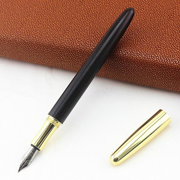 

fountain pens 1pcs wood business 0.5mm pen ink nib stationery writing gift signing office school supplies 03839