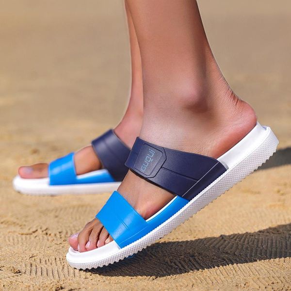 

slippers women's summer spring and autumn cool rubber sole material home beach bathroom flip flops shoes zapatillas, Black