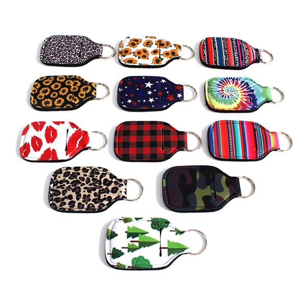

a variety of styles can choose portable neoprene set perfume lipstick pendant bag keychain hand sanitizer bottle bag