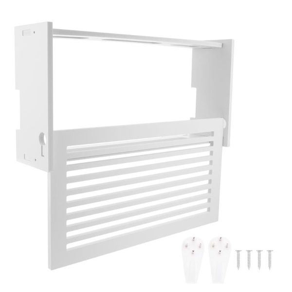 

1pc wall mount storage shelf tv console stand wifi routers set-box holder drawers