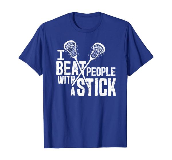 

I Beat People With A Stick Funny Lacrosse Lover T-Shirt, Mainly pictures