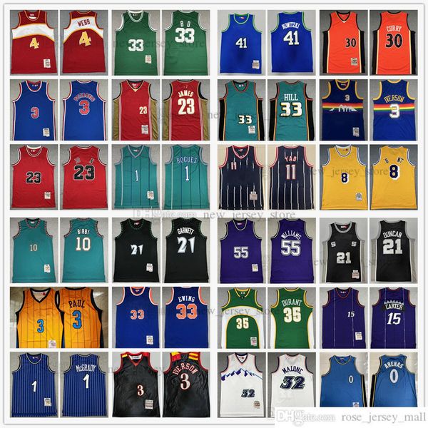 

mitchell and ness retro stitched basketball jerseys #3 iverson pippen rodman mcgrady anthony garnett malone mutombo bibby stockton kemp payt, Black;red