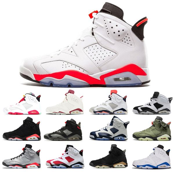 

original basketball shoes 6s for man red oreo alternate angry bull black cat carmine hare infrared olympic tinker comfortable flat shoe size