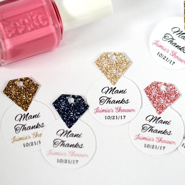 

greeting cards personalize will you be my bridesmaid tags nail polish favor wedding party gift diamond ring tag