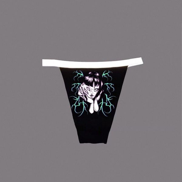 

women's panties kawaii gothic punk dark street hiphop rap 1of1 sexy, Black;pink