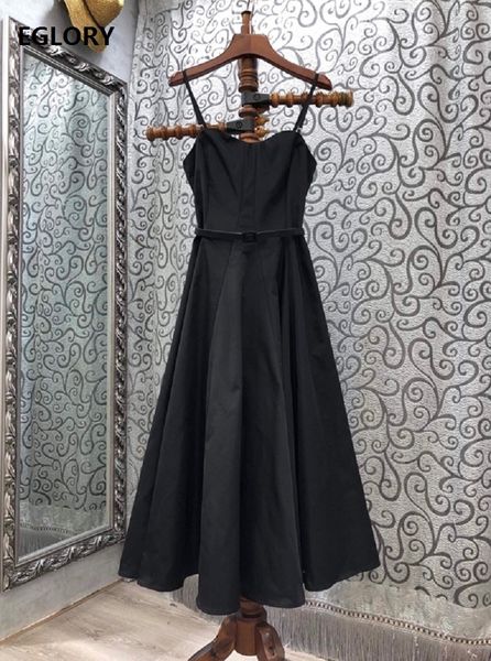 

dresses strap autumn designer clothing women belt patchwork sleeveless black red apricot ball gown club, Black;gray
