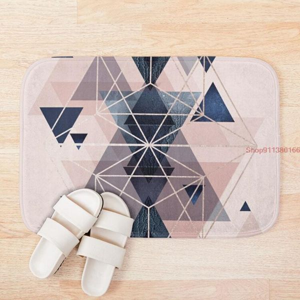 

bath mats mat blush navy geometric non slip bloody microfiber memory foam antiskid terror floor door