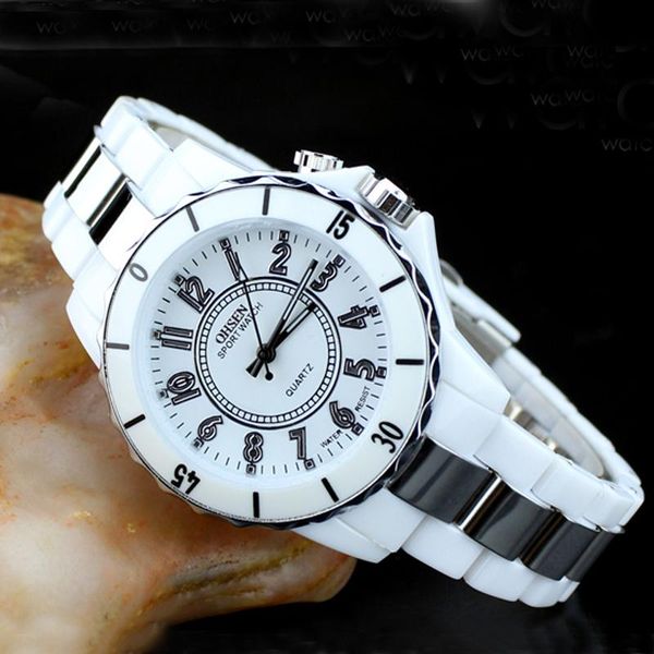 

wristwatches ohsen women watches sports 7 multi-color led light analog quartz relogio feminino hodinky, Slivery;brown