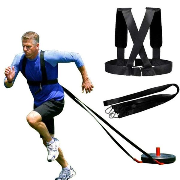 

fitness equipment resistance band rope sled harness tire pulling strap speed training aid belt for running practice bands
