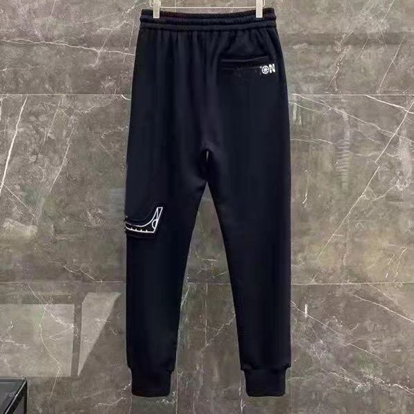 

men's pants 2021 new trendy brand ins ruffian handsome waist nine-point autumn sports casual trousers, Black