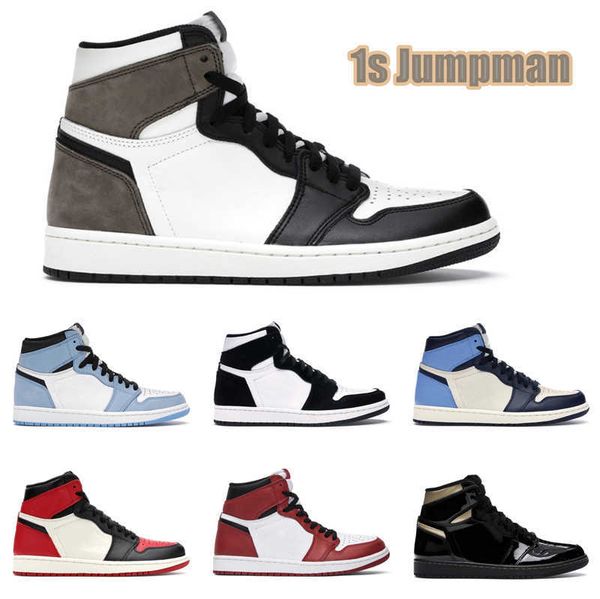

basketball shoes jumpman 1 1s high pine green black court purple royal bred toe nc obsidian unc game running sneakers trainers aj1