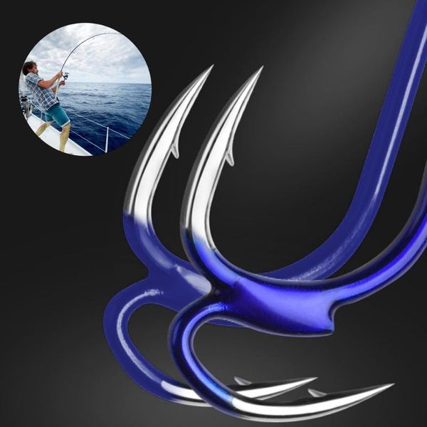 

10pcs fishing hooks carbon steel two strength tip fighting hook barbed fish gear carp sea tackle accessories