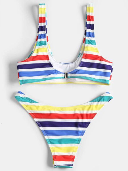 

swimsuit lady print split bikini suit triangl swimwear, White;black