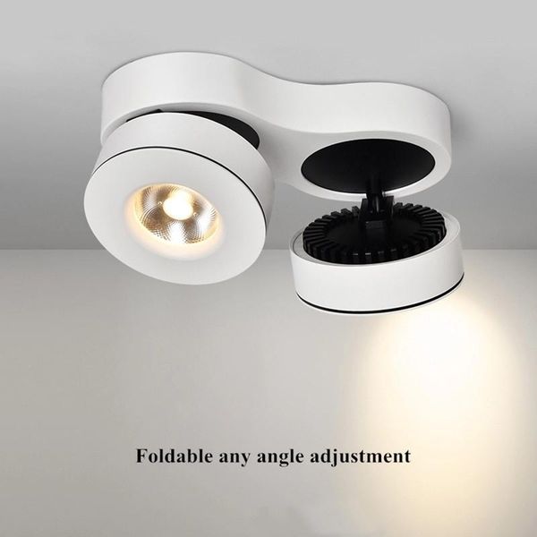 

downlights 20w30w adjustable bright led downlight ceiling spotlight, cob lighting
