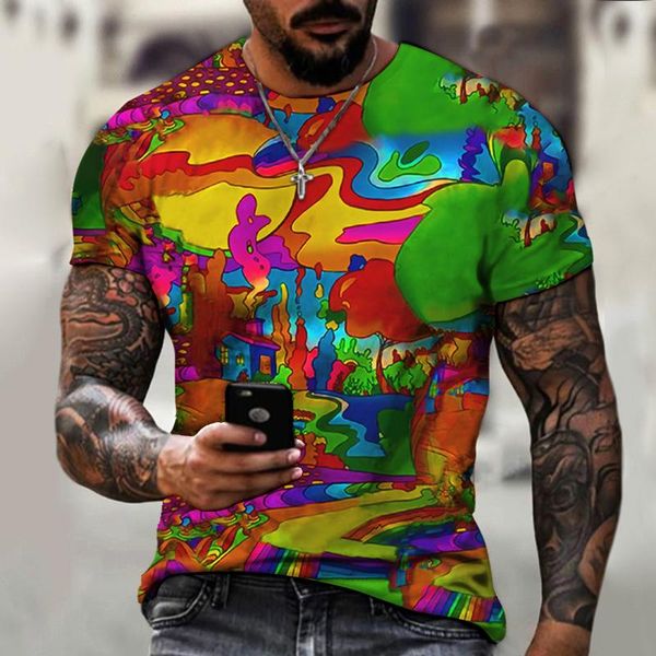 

men's t-shirts 2021 camouflage men t-shirt harajuku pattern style 3d printing hip-hop cool handsome oversize shirts clothes, White;black