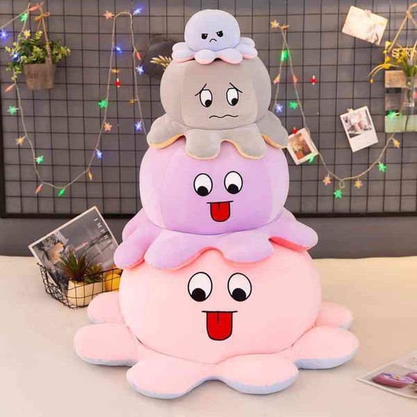 

tiktok red flip ocs double face mood change plush toys q down feather stuffed doll