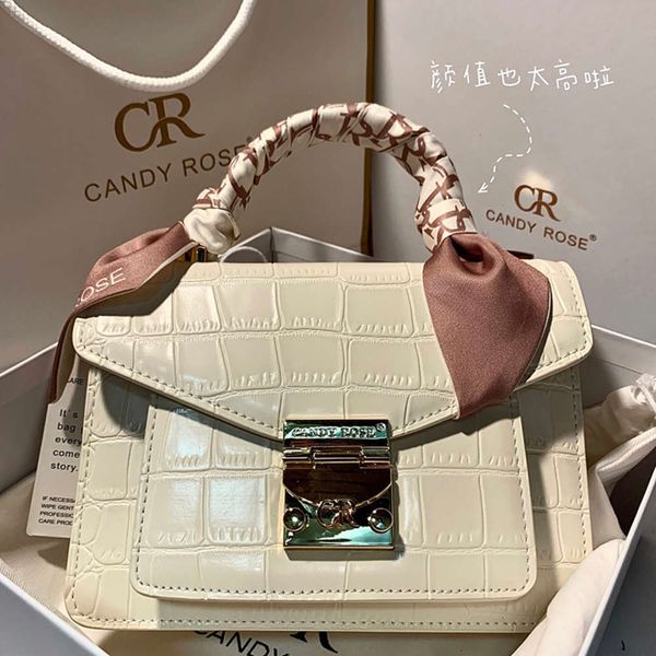 

women luxurys designers candyrose cr official authentic messenger handbag crocodile grain senior feeling one inclined shoulder bag niche