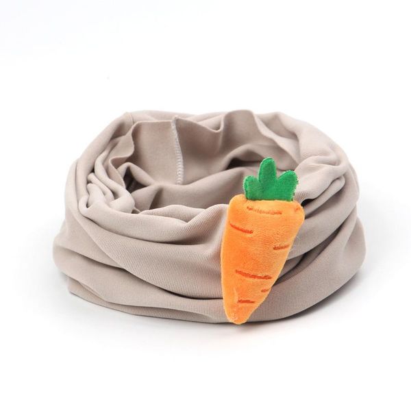 

scarves children's convenient head scarf in autumn and winter for boys warm soft cartoon pour color, Blue;gray