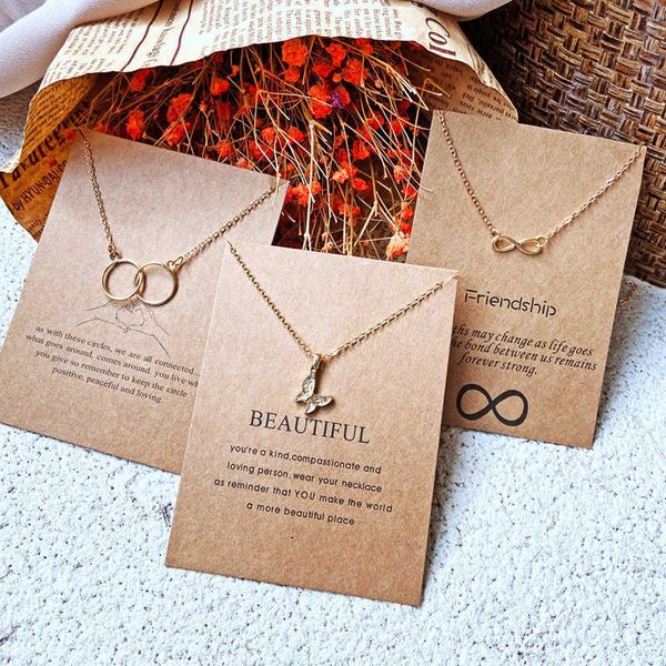 

designer necklace vintage butterfly letter neck pendants women cute gold chain couple accessories for girls two lovers gift e men friends, Silver