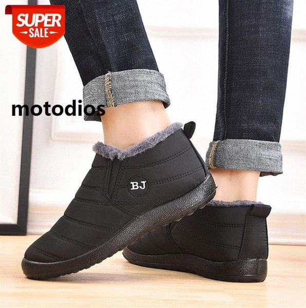 

insbj cotton shoes men plus velvet anti-skiing boots thick warm #sb2m, Black