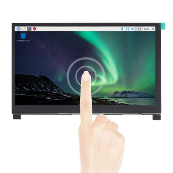 

monitors 7inch lcd display 1024x600 usb capacitive drive touchscreen monitor portable hd for raspberry pi 3b plus 4b