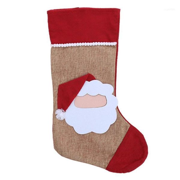 

christmas decorations diy hand-made creative handbags children's educational santa claus crafts linen cloth colour appearance1