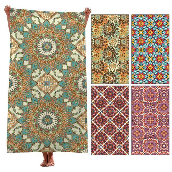 

towel onglyp mandala beach blanket outdoor sports bath quick drying swimming surf towels boho yoga mat chair cover